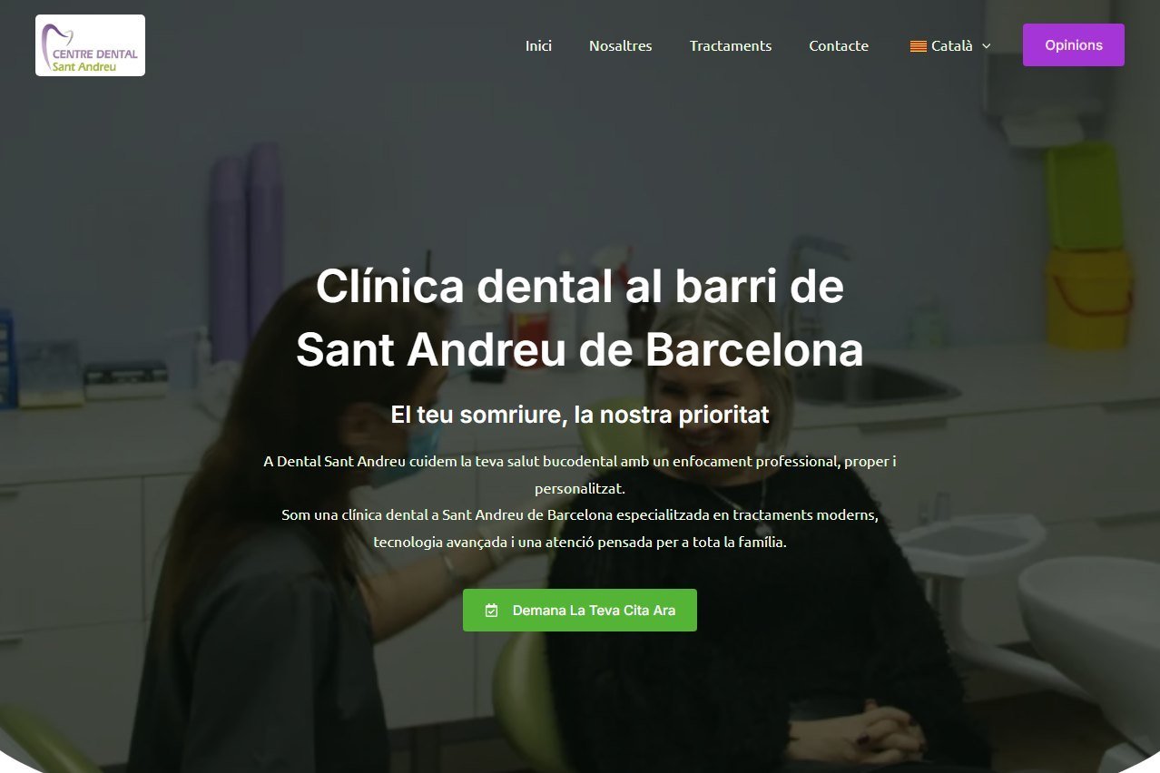 Web de Centre Dental Sant Andreu